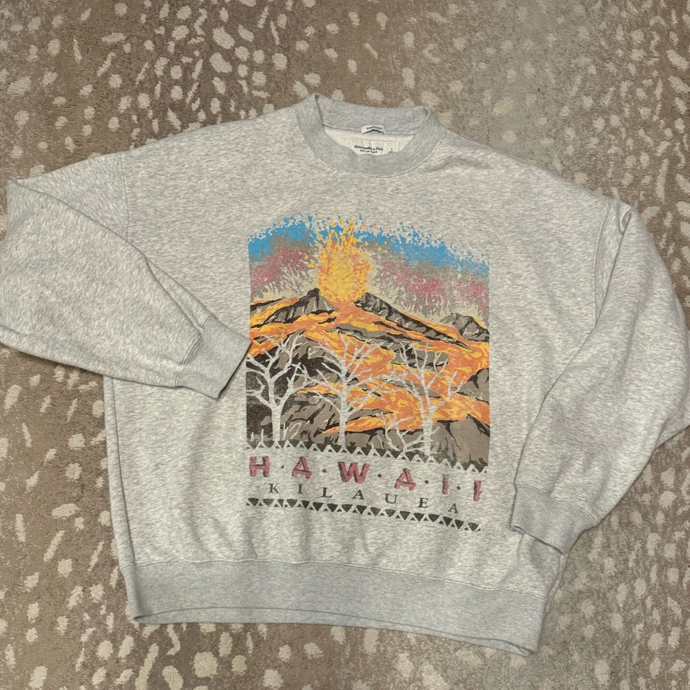 ❌❌SOLD❌❌Abercrombie and fitch graphic Hawaii crewneck